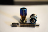 GR5 Titanium Wheel Lug Studs and Lug Nuts – M12x1.5mm – Burned Finish – Lightweight & Corrosion Resistant